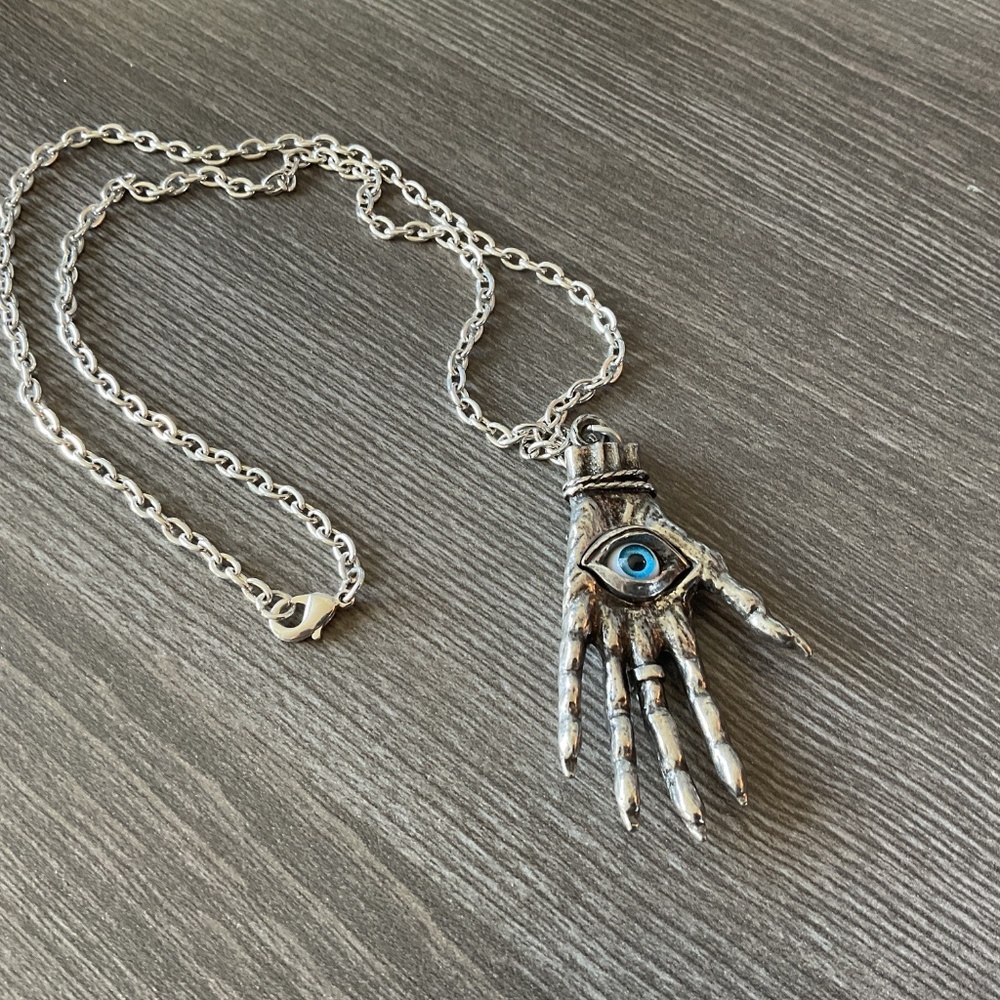 NEW! HAND OF GLORY PENDANT AND CHAIN NECKLACE